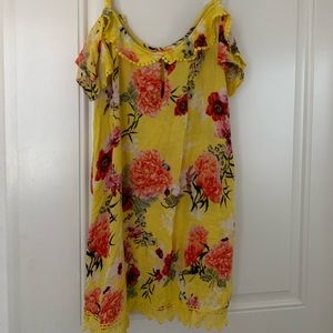 Floral summer mini dress